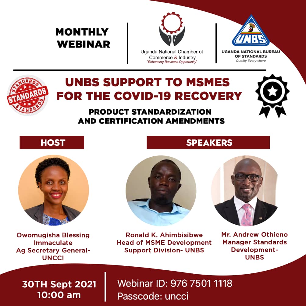 UNBS POST COVID STANDARDIZATION