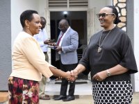 Col. Edith Nakalema of SHIPU and Ms. Olive Kigongo, President of UNCCI